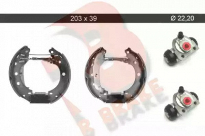 R BRAKE 79rbkt0053 -  Комплект тормозных колодок